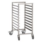 Chariot à glissières inox Gastro M 600x400mm 10 niveaux