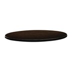Plateau de table rond Topalit Classic Line wengé