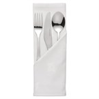 Serviettes blanches en coton motif feuille de lierre Mitre Luxury Luxor 