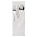 Serviettes blanches en coton motif feuille de lierre Mitre Luxury Luxor 