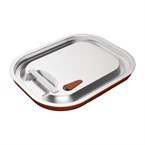Couvercle hermétique inox et silicone Vogue GN 1/2