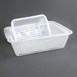 Passoire rectangulaire blanche Vogue 395 x 303mm