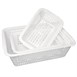Passoire rectangulaire blanche Vogue 395 x 303mm