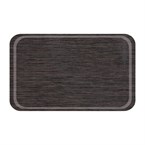 Plateau Euronorme en mélamine Roltex antidérapant 530x370mm wengé