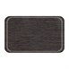 Plateau rond en mélamine Roltex GN1/1 antidérapant 530x325mm wengé