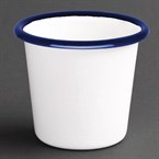 Pot à sauce en acier émaillé bleu et blanc Olympia 114ml 