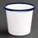 Pot à sauce en acier émaillé bleu et blanc Olympia 114ml 