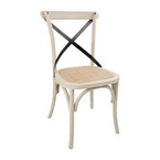 Chaises en chêne avec dossier croisé Bolero sable
