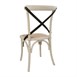Chaises en chêne avec dossier croisé Bolero sable