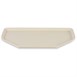 Plateau de service en polyester Roltex Trapèze 500x325mm beige