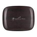 Plateau de service Roltex Wave 46x36cm bois foncé veiné