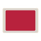 Plateau de service en polyester Roltex Euronorme 530x370mm rouge