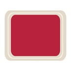 Plateau de service en polyester Roltex Cafétéria 420x320mm rouge