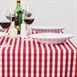 Nappes rouges et blanches Mitre Comfort Gingham 