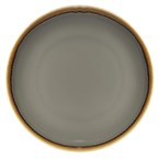 Assiettes plates rondes Olympia Kiln grises 280mm