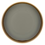 Assiettes plates rondes Olympia Kiln grises 230mm