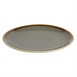 Assiettes plates rondes Olympia Kiln grises 230mm