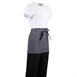 Tablier serveur court Whites gris anthracite