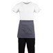 Tablier serveur court Whites gris anthracite