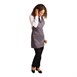 Tablier serveur col en V Whites gris anthracite