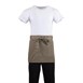 Tablier serveur court Whites marron clair