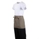 Tablier serveur court Whites marron clair