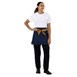 Tablier serveur Southside denim bleu et ceinture ocre