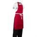 Tablier bavette Whites rouge