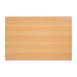 Plateau de table rectangulaire pré percé Bolero coloris hêtre