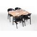 Plateau de table rectangulaire pré percé Bolero coloris hêtre