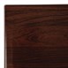 Plateau de table rectangulaire pré percé Bolero coloris marron foncé