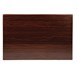 Plateau de table rectangulaire pré percé Bolero coloris marron foncé