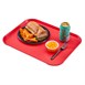 Plateau en polypropylène Fast Food Cambro rouge 410 mm