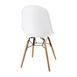 Chaise moulée PP avec structure métallique Arlo Bolero blanche (lot de 2)