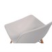 Chaise moulée PP avec structure métallique Arlo Bolero blanche (lot de 2)
