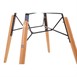 Chaise moulée PP avec structure métallique Arlo Bolero blanche (lot de 2)