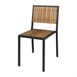 Chaises en acier et acacia Bolero (lot de 4)