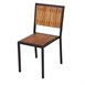 Chaises en acier et acacia Bolero (lot de 4)