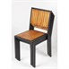 Chaises en acier et acacia Bolero (lot de 4)
