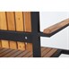 Fauteuils en acier et acacia Bolero (lot de 4)