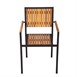 Fauteuils en acier et acacia Bolero (lot de 4)