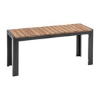 Bancs en acier et acacia Bolero 100 cm (lot de 2)