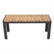 Bancs en acier et acacia Bolero 100 cm (lot de 2)