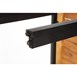 Bancs en acier et acacia Bolero 100 cm (lot de 2)
