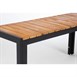 Bancs en acier et acacia Bolero 100 cm (lot de 2)