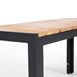 Bancs en acier et acacia Bolero 100 cm (lot de 2)