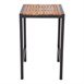 Mange-debout carré en acier et acacia Bolero 60 cm