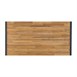 Table industrielle rectangulaire acier et acacia Bolero 180 cm
