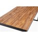 Table industrielle rectangulaire acier et acacia Bolero 180 cm