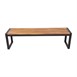 Bancs industriels en acier et acacia Bolero 160 cm (lot de 2)